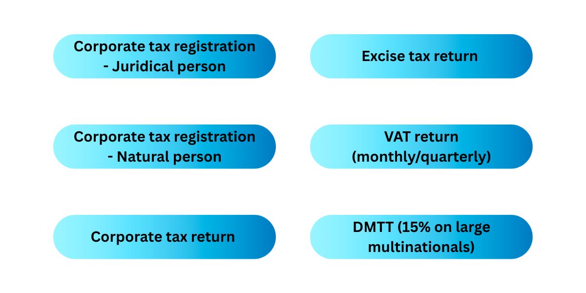 UAE Tax Calendar 2025